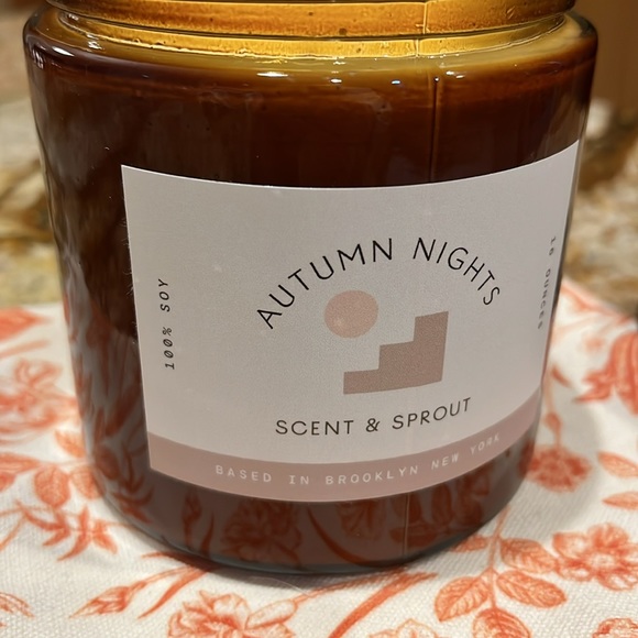 NWT Scent & Sprout 16oz Soy Candle with satchel. - Picture 3 of 7